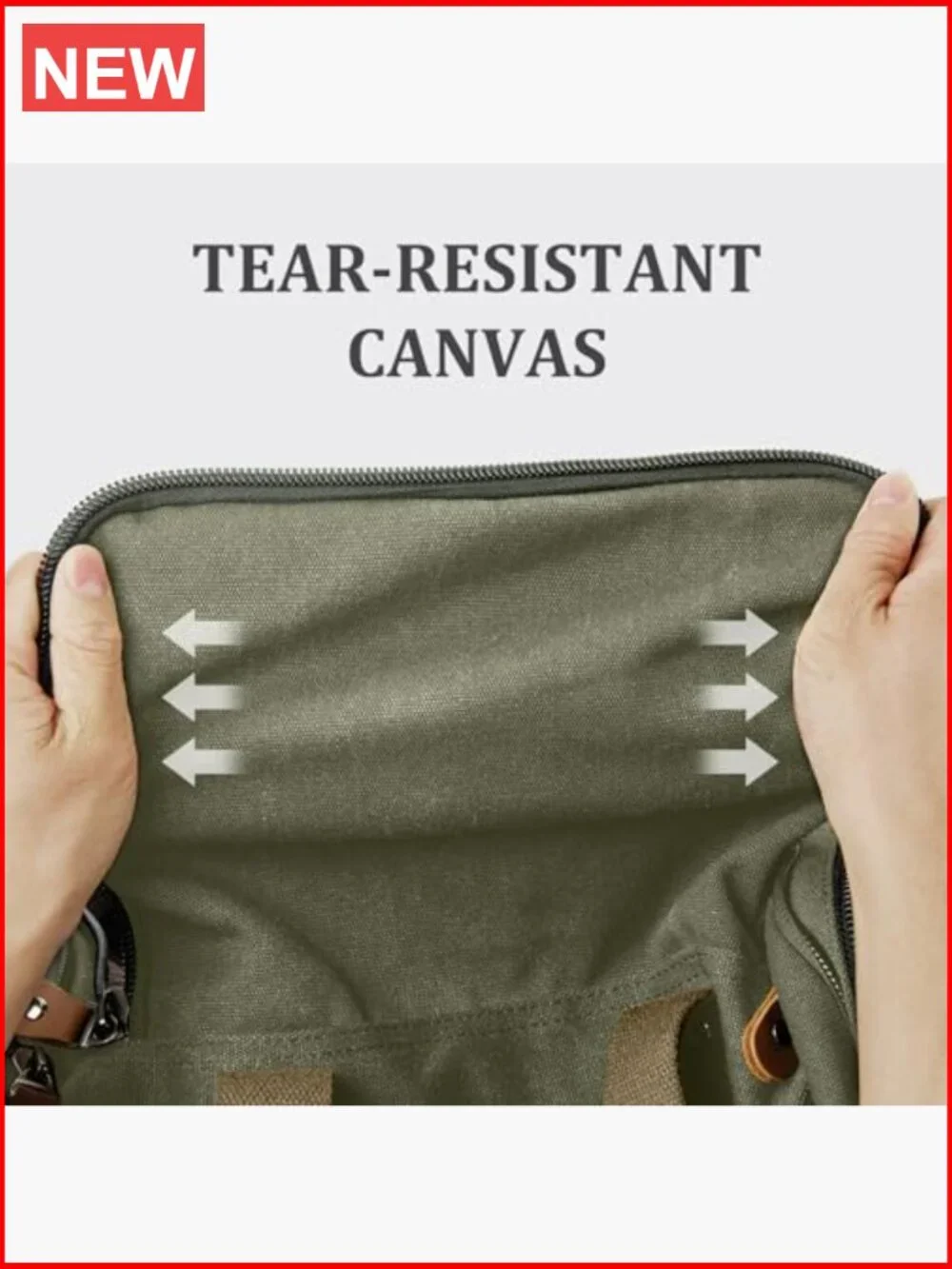 Canvas Duffle 60L Weekender Overnight Bag Travel Luggage